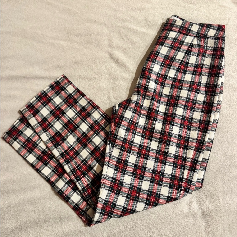 Hunter Bell Red and Black Plaid Pants